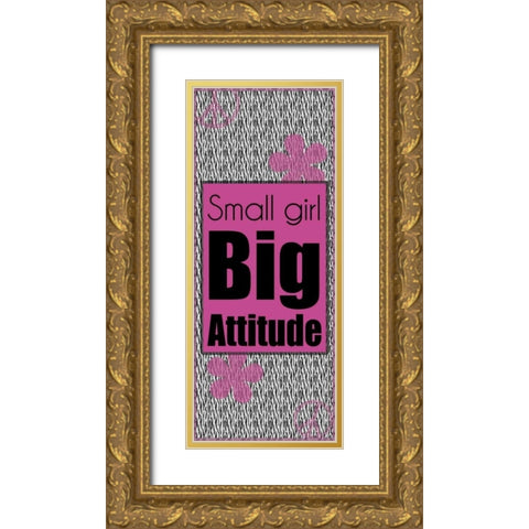 Big Attitude Gold Ornate Wood Framed Art Print with Double Matting by Gibbons, Lauren