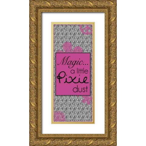 Pixie Dust Gold Ornate Wood Framed Art Print with Double Matting by Gibbons, Lauren