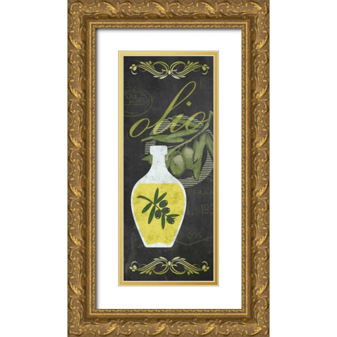 Olive Oil D Gold Ornate Wood Framed Art Print with Double Matting by Gibbons, Lauren