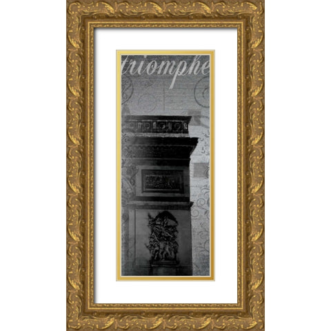 Triomphe Long Gold Ornate Wood Framed Art Print with Double Matting by Gibbons, Lauren