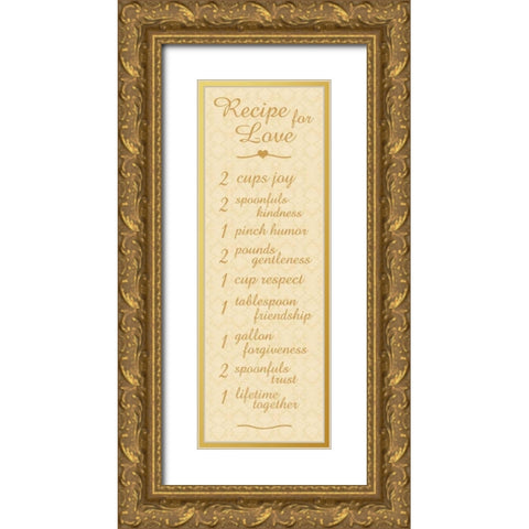 Recipe 2 Gold Ornate Wood Framed Art Print with Double Matting by Gibbons, Lauren