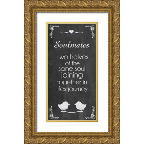 Soulmates Gold Ornate Wood Framed Art Print with Double Matting by Gibbons, Lauren