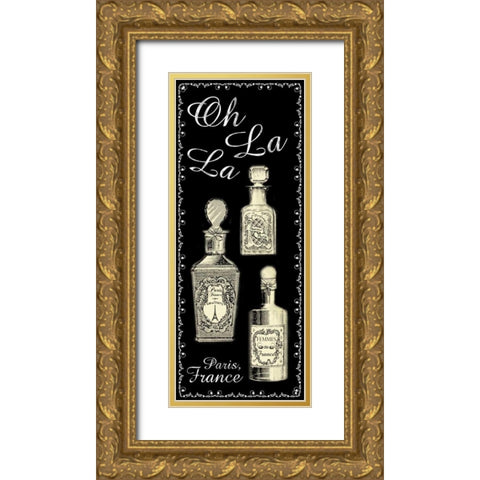 Perfume 1 Gold Ornate Wood Framed Art Print with Double Matting by Gibbons, Lauren