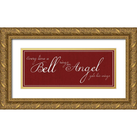 Bell Rings No Bell Gold Ornate Wood Framed Art Print with Double Matting by Gibbons, Lauren