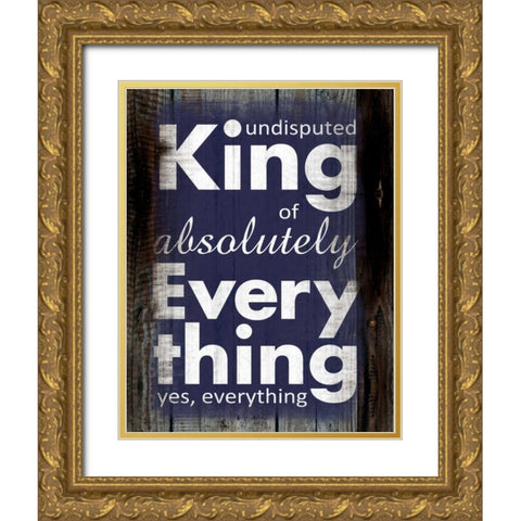 King B Gold Ornate Wood Framed Art Print with Double Matting by Gibbons, Lauren