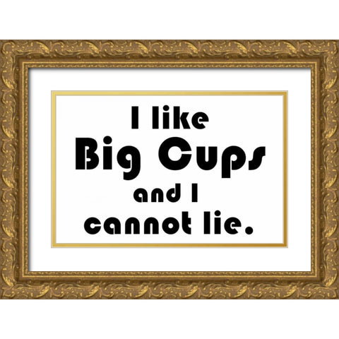 Big Cups Gold Ornate Wood Framed Art Print with Double Matting by Gibbons, Lauren