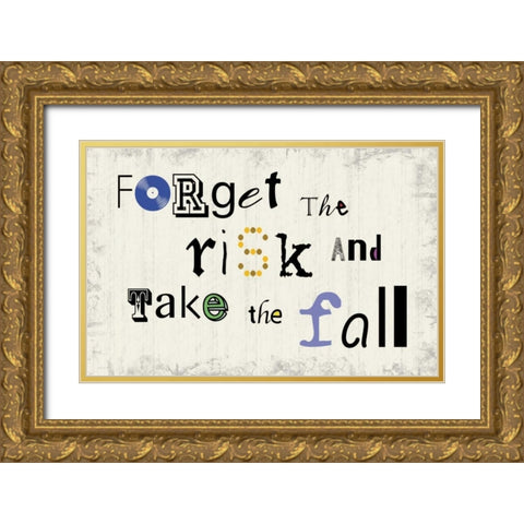 Fun Fall Gold Ornate Wood Framed Art Print with Double Matting by Gibbons, Lauren