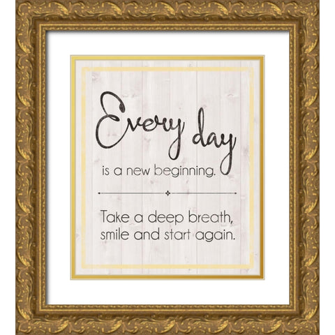 Magnolia 2 Gold Ornate Wood Framed Art Print with Double Matting by Gibbons, Lauren