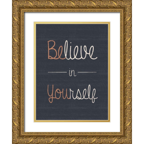 Be You Gold Ornate Wood Framed Art Print with Double Matting by Gibbons, Lauren