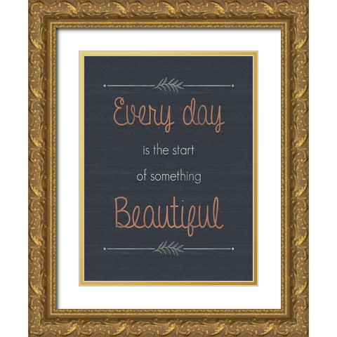 Everyday Gold Ornate Wood Framed Art Print with Double Matting by Gibbons, Lauren