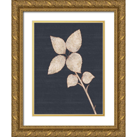 Flower 2 Gold Ornate Wood Framed Art Print with Double Matting by Gibbons, Lauren