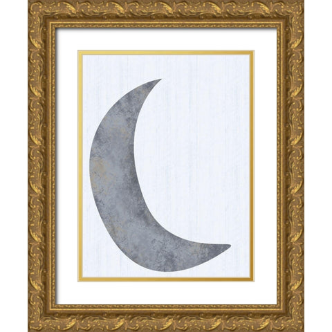 Single Moon Gold Ornate Wood Framed Art Print with Double Matting by Gibbons, Lauren