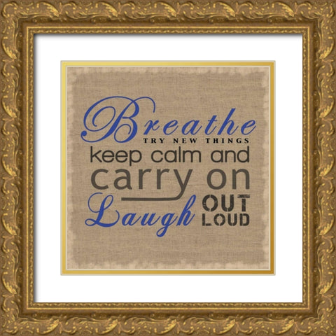 Breathe 2 Gold Ornate Wood Framed Art Print with Double Matting by Gibbons, Lauren