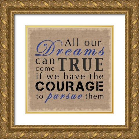 All Our Dreams Gold Ornate Wood Framed Art Print with Double Matting by Gibbons, Lauren