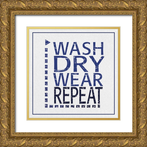 Wash Dry Wear Gold Ornate Wood Framed Art Print with Double Matting by Gibbons, Lauren