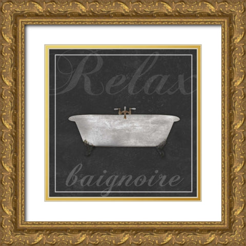 French Bath Gold Ornate Wood Framed Art Print with Double Matting by Gibbons, Lauren