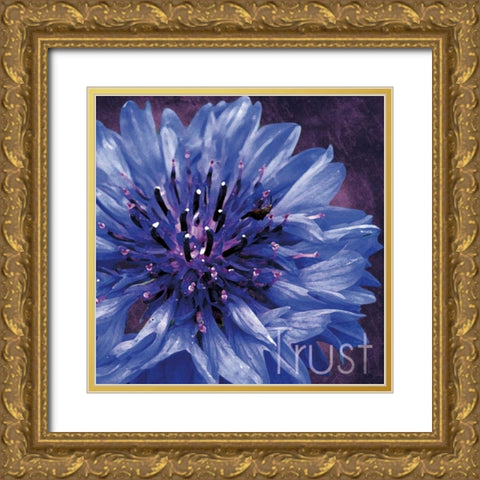 Trust Flower Gold Ornate Wood Framed Art Print with Double Matting by Gibbons, Lauren