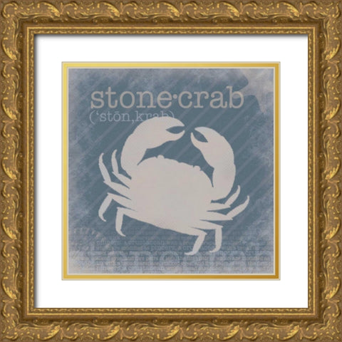 Stone Crab Definition Gold Ornate Wood Framed Art Print with Double Matting by Gibbons, Lauren