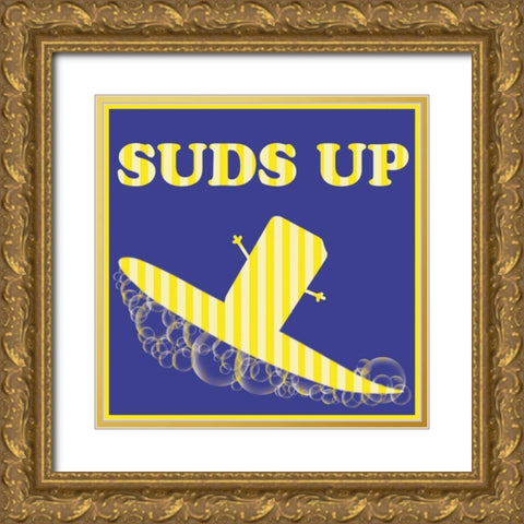 Suds Up Gold Ornate Wood Framed Art Print with Double Matting by Gibbons, Lauren