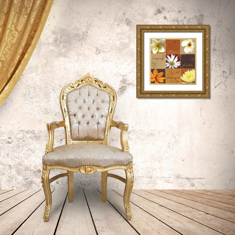 9 Box Browns 2 Gold Ornate Wood Framed Art Print with Double Matting by Gibbons, Lauren