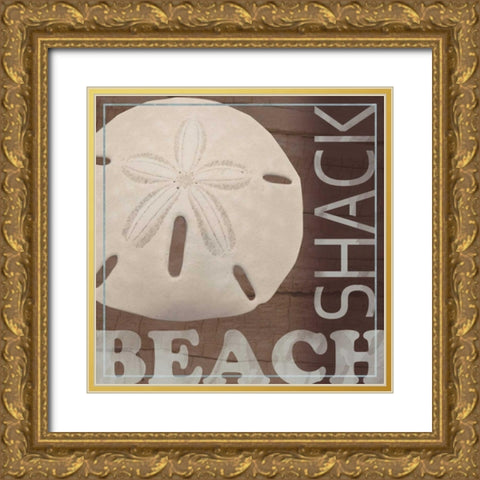 Beach Shack Gold Ornate Wood Framed Art Print with Double Matting by Gibbons, Lauren
