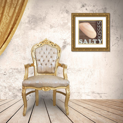 Salty Kisses Gold Ornate Wood Framed Art Print with Double Matting by Gibbons, Lauren