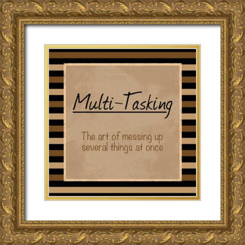 Multi Tasking Gold Ornate Wood Framed Art Print with Double Matting by Gibbons, Lauren
