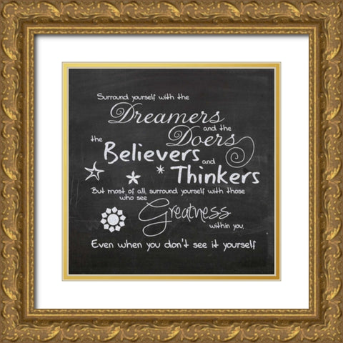 Surround Yourself D1 Gold Ornate Wood Framed Art Print with Double Matting by Gibbons, Lauren