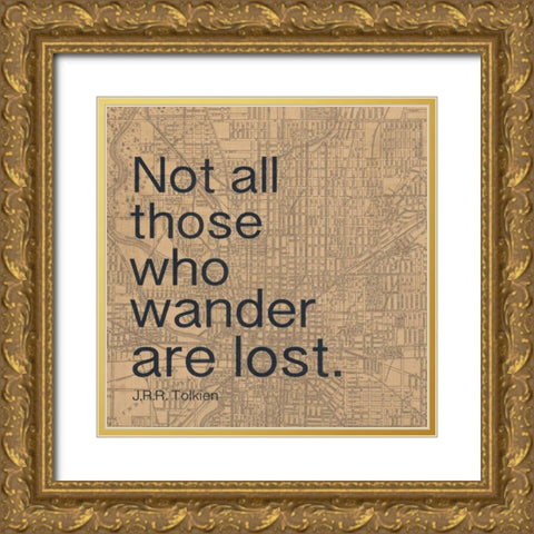 Wander Gold Ornate Wood Framed Art Print with Double Matting by Gibbons, Lauren