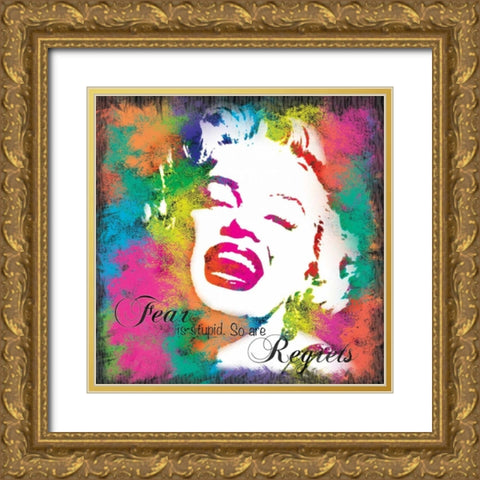 Marilyn Rainbow C Gold Ornate Wood Framed Art Print with Double Matting by Gibbons, Lauren