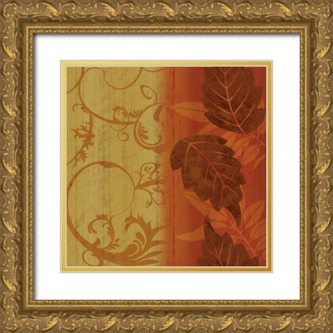 Floral 1 Gold Ornate Wood Framed Art Print with Double Matting by Gibbons, Lauren