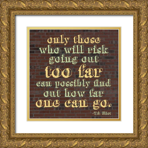 How Far Gold Ornate Wood Framed Art Print with Double Matting by Gibbons, Lauren