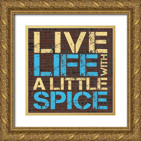 Spice Gold Ornate Wood Framed Art Print with Double Matting by Gibbons, Lauren