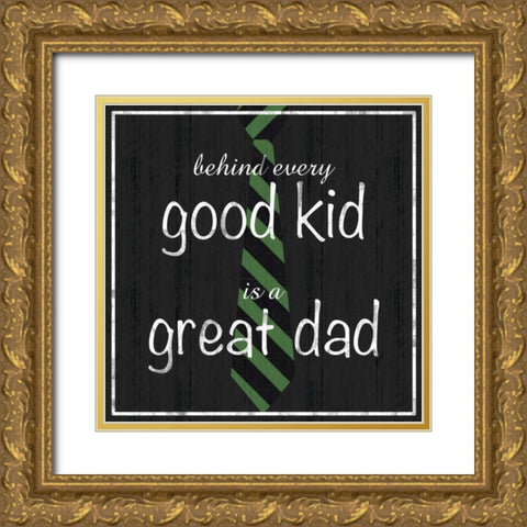 Great Dad Gold Ornate Wood Framed Art Print with Double Matting by Gibbons, Lauren