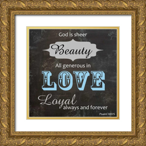 Religious Chalk NEW 4 Gold Ornate Wood Framed Art Print with Double Matting by Gibbons, Lauren