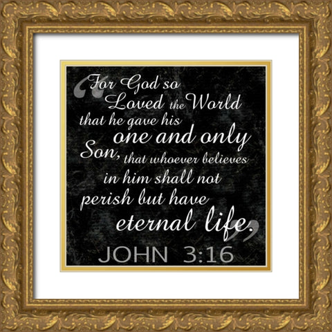 World Religious BW3 Gold Ornate Wood Framed Art Print with Double Matting by Gibbons, Lauren
