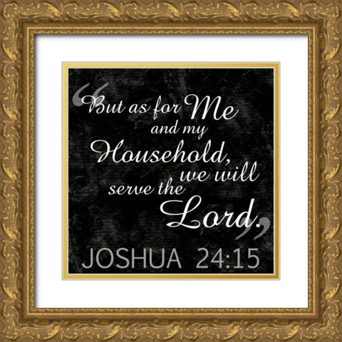 Household Religious BW4 Gold Ornate Wood Framed Art Print with Double Matting by Gibbons, Lauren