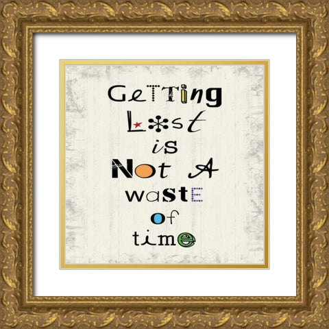 Getting Lost Gold Ornate Wood Framed Art Print with Double Matting by Gibbons, Lauren