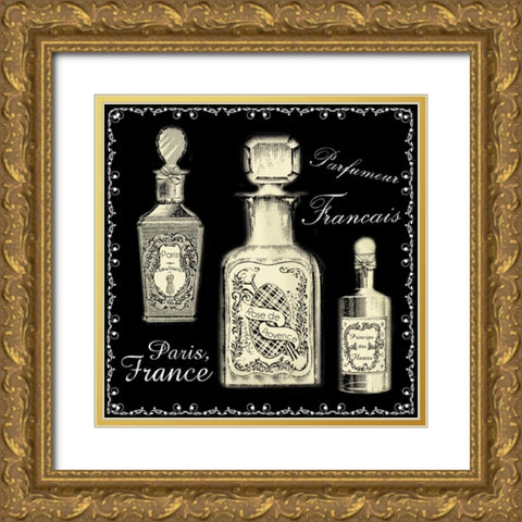 Perfume Noir 2 Gold Ornate Wood Framed Art Print with Double Matting by Gibbons, Lauren