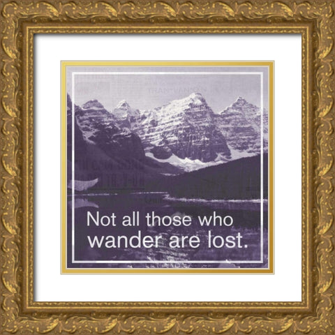 GO Wander Gold Ornate Wood Framed Art Print with Double Matting by Gibbons, Lauren