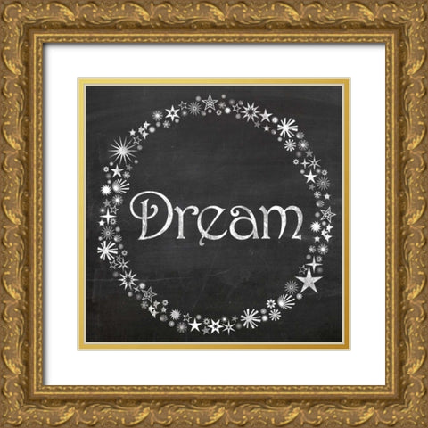 Dream Stars Gold Ornate Wood Framed Art Print with Double Matting by Gibbons, Lauren
