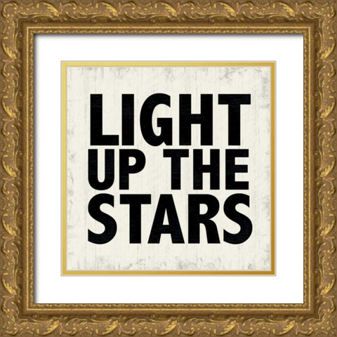 Stars Gold Ornate Wood Framed Art Print with Double Matting by Gibbons, Lauren