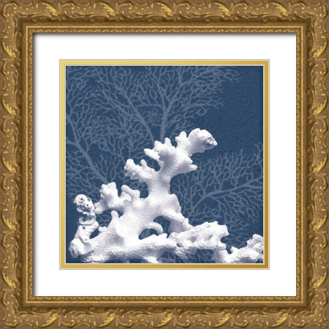Sea Coral 1 Gold Ornate Wood Framed Art Print with Double Matting by Gibbons, Lauren