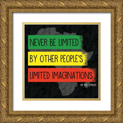 Quote 3 Mae Gold Ornate Wood Framed Art Print with Double Matting by Gibbons, Lauren