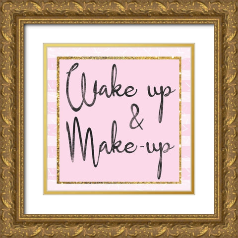 Glamour Wake Up Gold Ornate Wood Framed Art Print with Double Matting by Gibbons, Lauren
