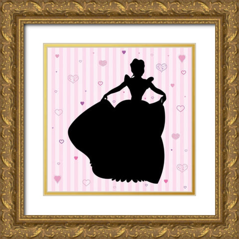 Princess 1 Gold Ornate Wood Framed Art Print with Double Matting by Gibbons, Lauren