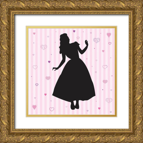 Princess 2 Gold Ornate Wood Framed Art Print with Double Matting by Gibbons, Lauren