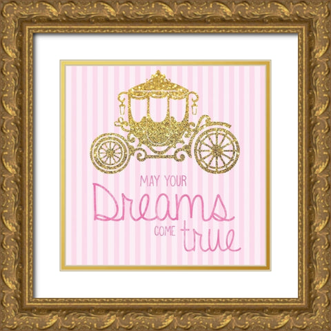 Princess 4 Gold Ornate Wood Framed Art Print with Double Matting by Gibbons, Lauren