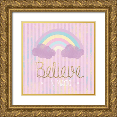 Magical Belief Gold Ornate Wood Framed Art Print with Double Matting by Gibbons, Lauren