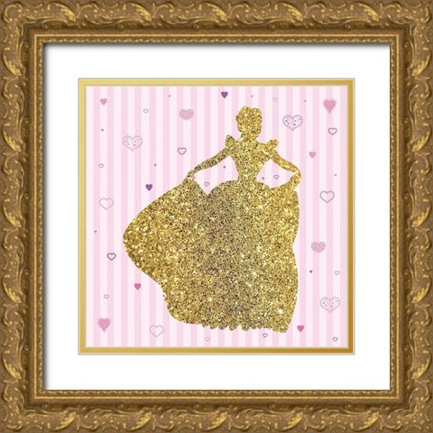 Princess 1 Gold Ornate Wood Framed Art Print with Double Matting by Gibbons, Lauren